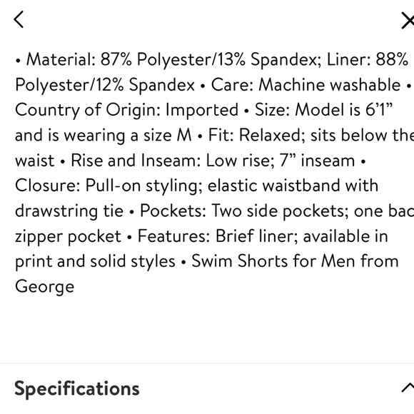 George Men's Athletic Jammer Swim πββοΈ Shorts π©³ - Picture 6 of 7